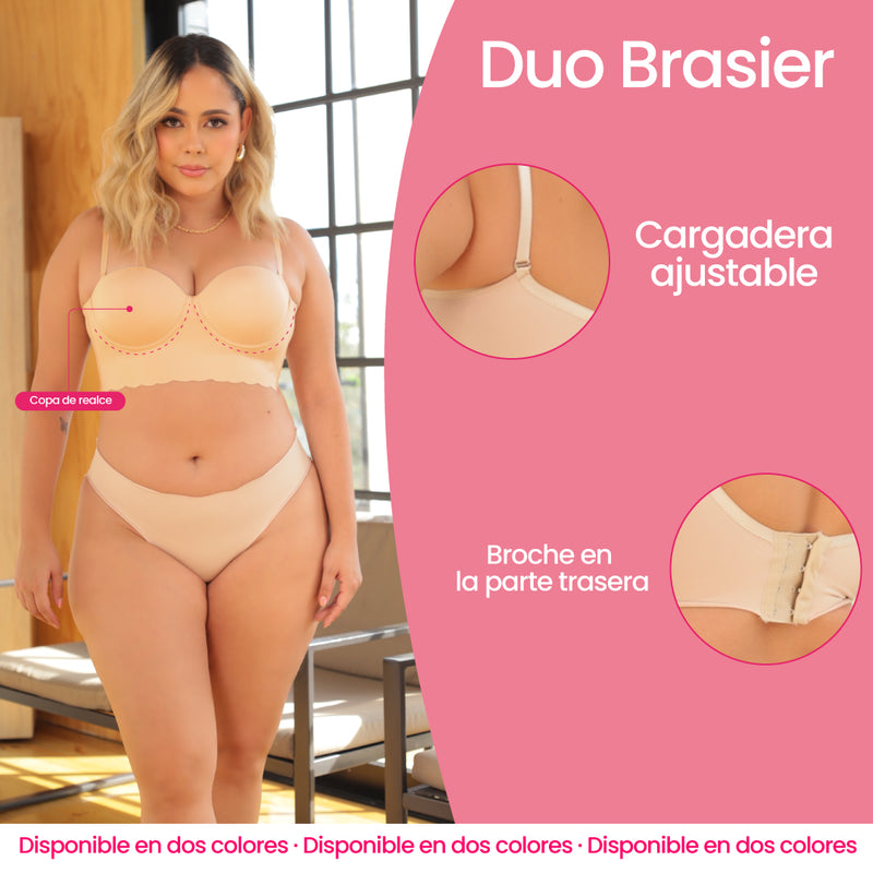 Brasier Strapless Duo Designs