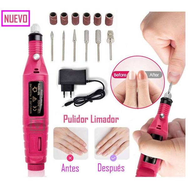 Kit Pulidor de Uñas Pedicure Manicure PR