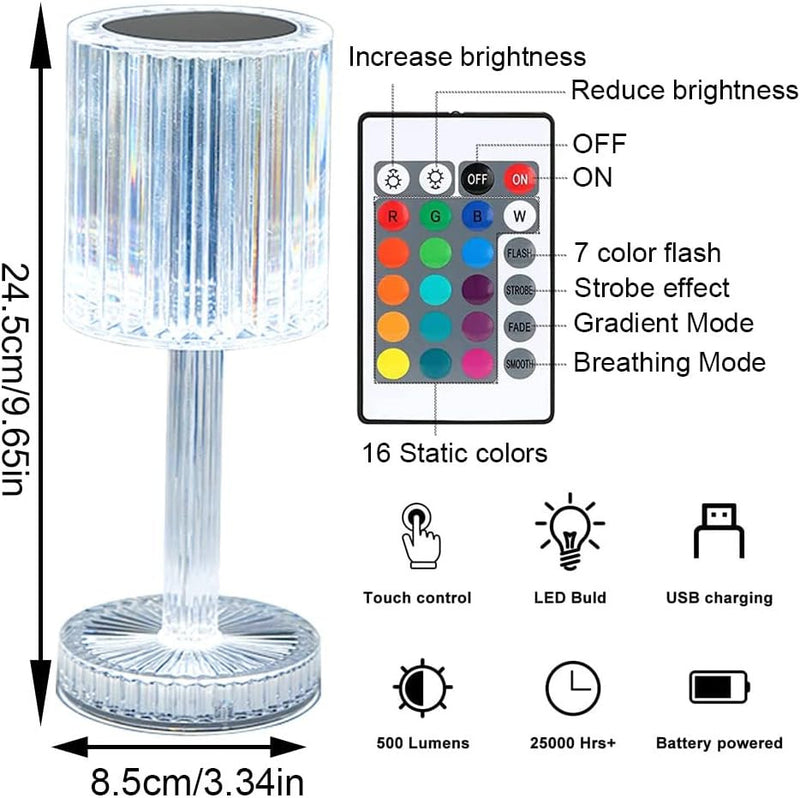 Lámpara de Led Multicolor con Control Remoto - La Magia del RGB