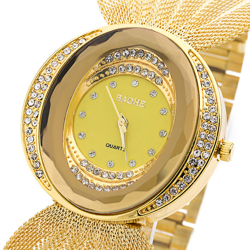 Reloj Mariposa Dorado Mujer
