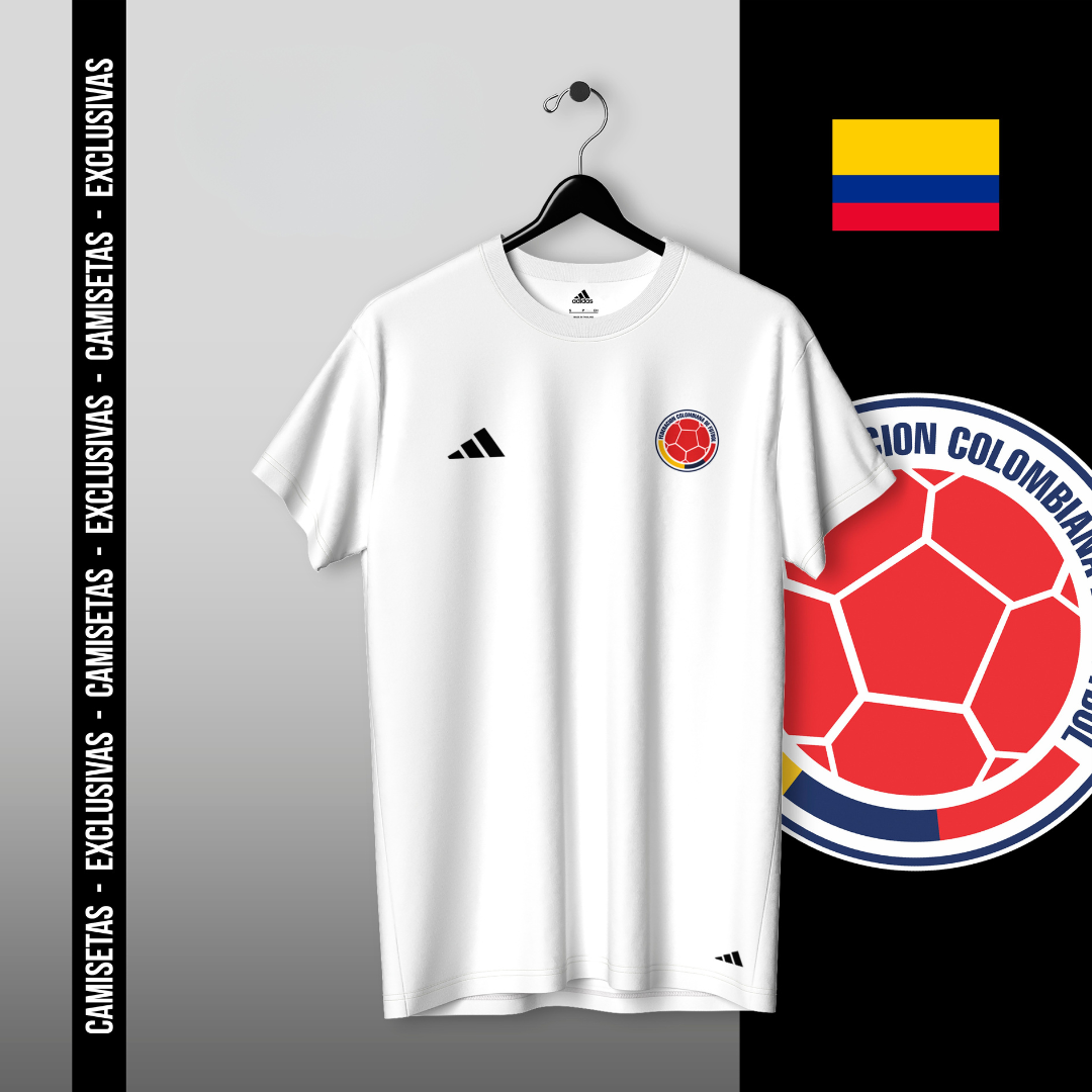 Camiseta Blanca Selección. Colombia